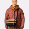 Stone Island  雙層塗層棉防撕裂布斜背包