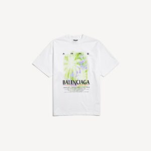 A00497TUV079000_F Balenciaga 白色The Window中型修身 T 卹