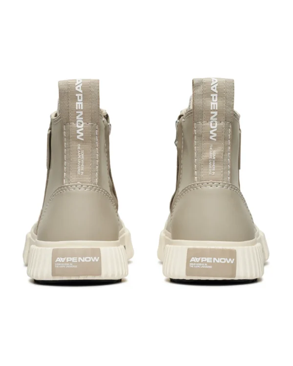 AAPE GALAXY系列餅乾底PU皮高筒休閒鞋