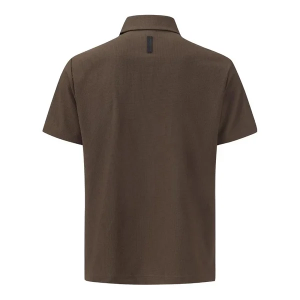 SEERSUCKER Y-COLLARED SHORT-SLEEVED T-SHIRT 男士 高爾夫翻領上衣