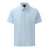 SEERSUCKER Y-COLLARED SHORT-SLEEVED T-SHIRT 男士 高爾夫翻領上衣
