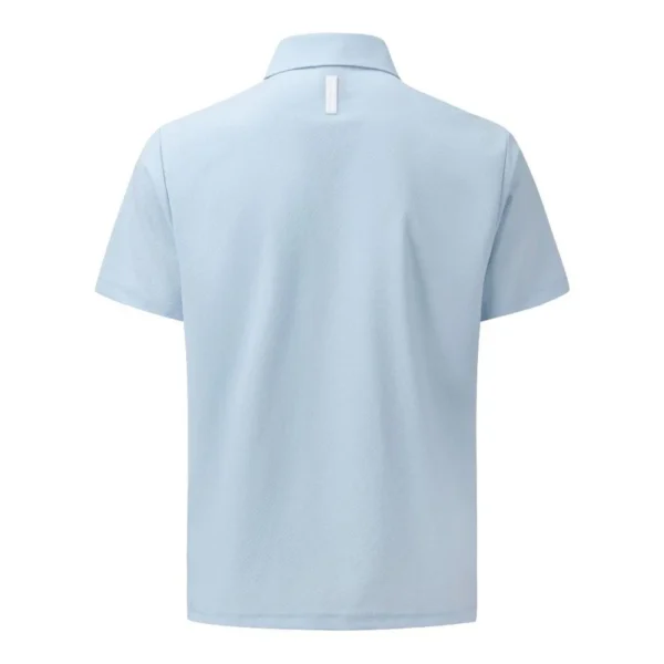 SEERSUCKER Y-COLLARED SHORT-SLEEVED T-SHIRT 男士 高爾夫翻領上衣