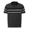 STRIPE Y-COLLARED SHORT-SLEEVED SWEATER 男士 高爾夫翻領上衣