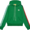 s-l1600 Gucci x adidas SS22 Cotton Streak Hoodie Green Unisex