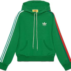 s-l1600 Gucci x adidas SS22 Cotton Streak Hoodie Green Unisex