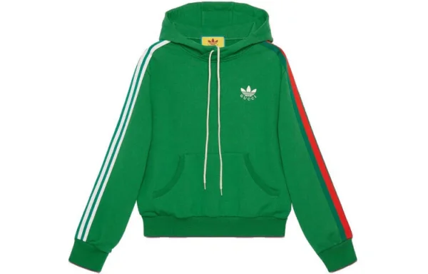 s-l1600 Gucci x adidas SS22 Cotton Streak Hoodie Green Unisex